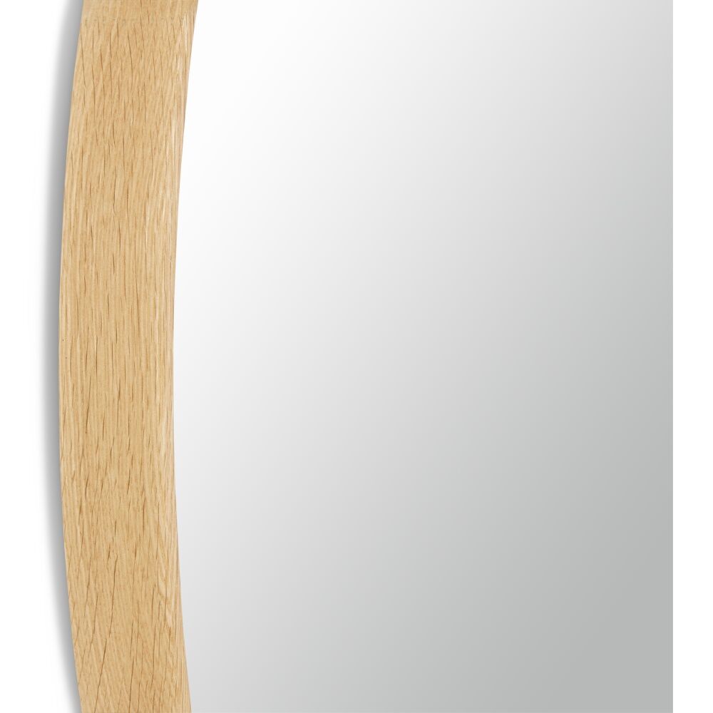 E Style Maha Square Round Mirror Minimalist Home Decor Natural 60x5x60cm