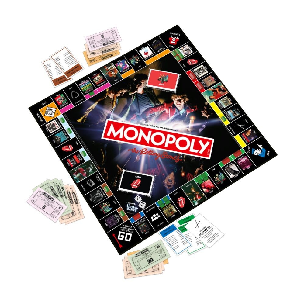 Monopoly The Rolling Stones Collector's Edition Board Game 16y+