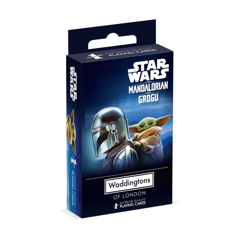 4PK Waddingtons Playing Cards Mandalorian & Grogu Star Wars Deck Ages 5+