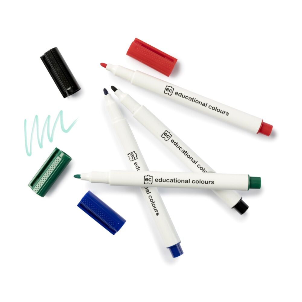 8x 4pc Educational Colours Whiteboard Thin Coloured Marker Kids 3y+ Assorted