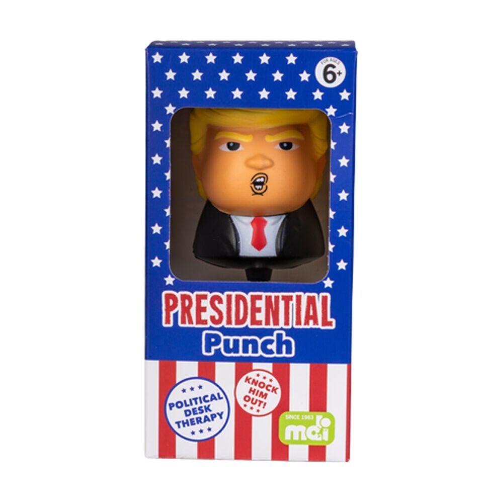 2PK MDI Punching Donald Novelty Desktop Gag Gift Stress Relief Toy Multicolour