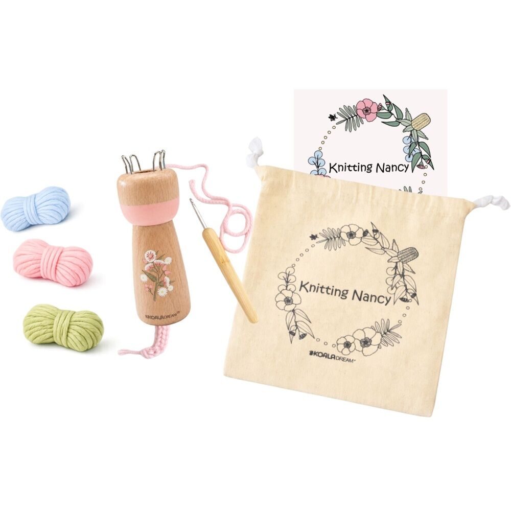 4PK Koala Dream Kids 5y+ Australian Flora Knitting Doll Gum Blossom Craft Kit