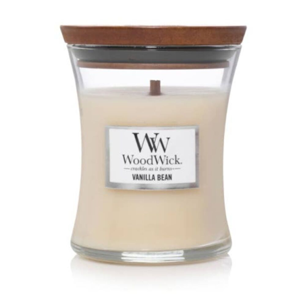 2PK WoodWick Vanilla Bean Scented Soy Candle Crackling Wick Sweet Gourmand Mini