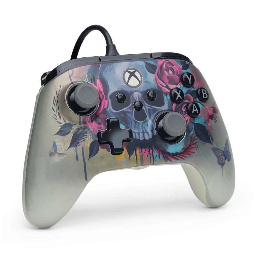 PowerA Xbox Series Advantage Wired Plus Controller Bloom & Gloom 3.5mm Jack