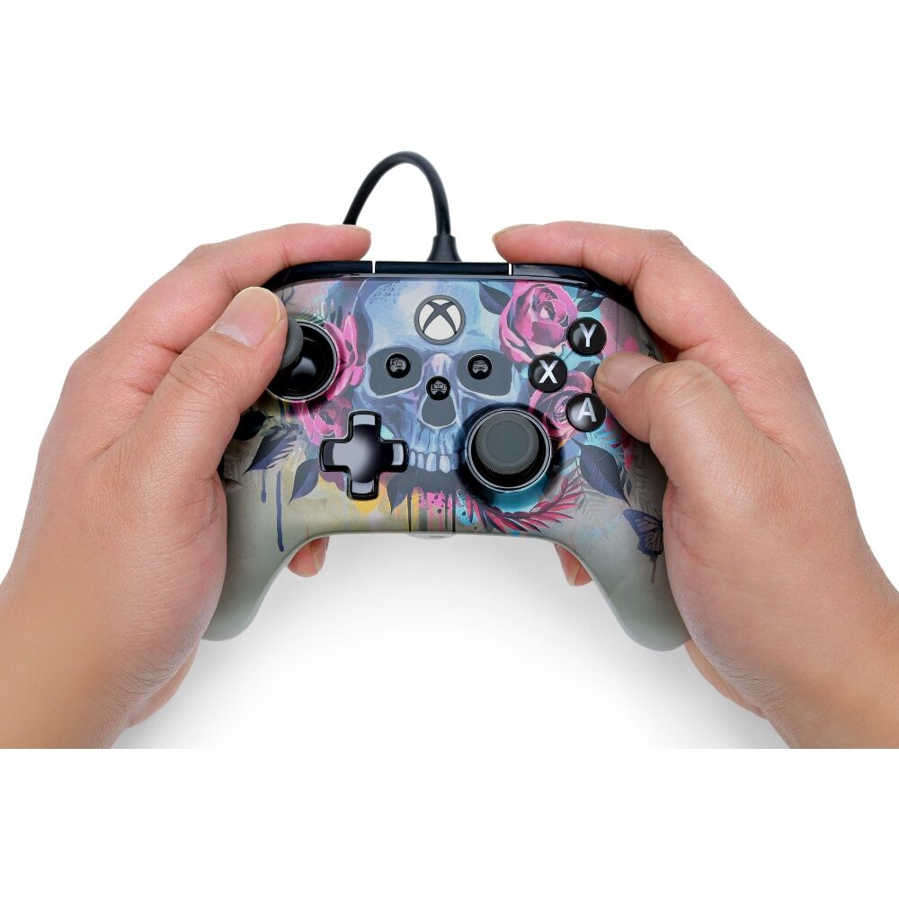 PowerA Xbox Series Advantage Wired Plus Controller Bloom & Gloom 3.5mm Jack
