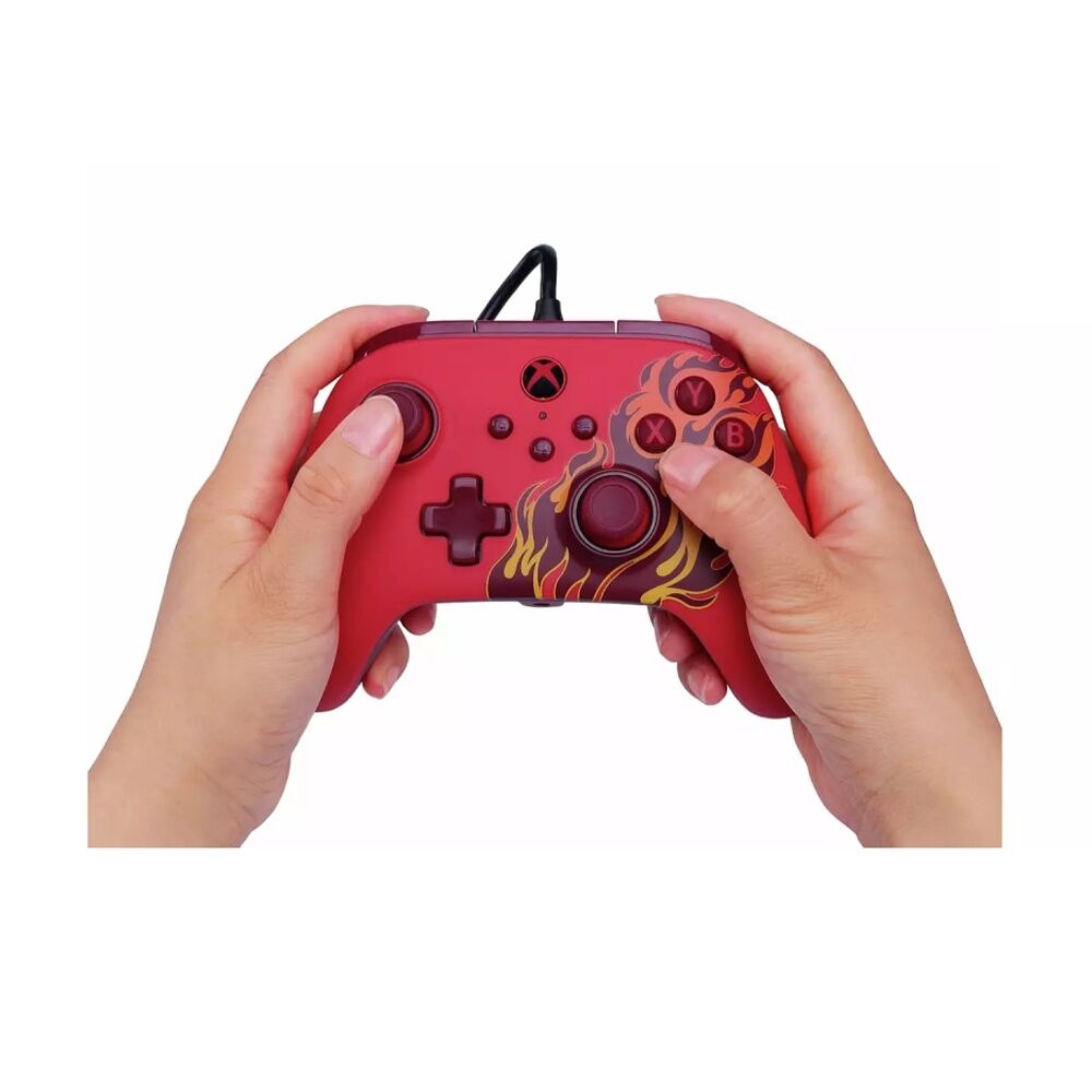 PowerA Xbox Series XS Advantage Wired Controller Red Blaze Design 3.5mm Jack