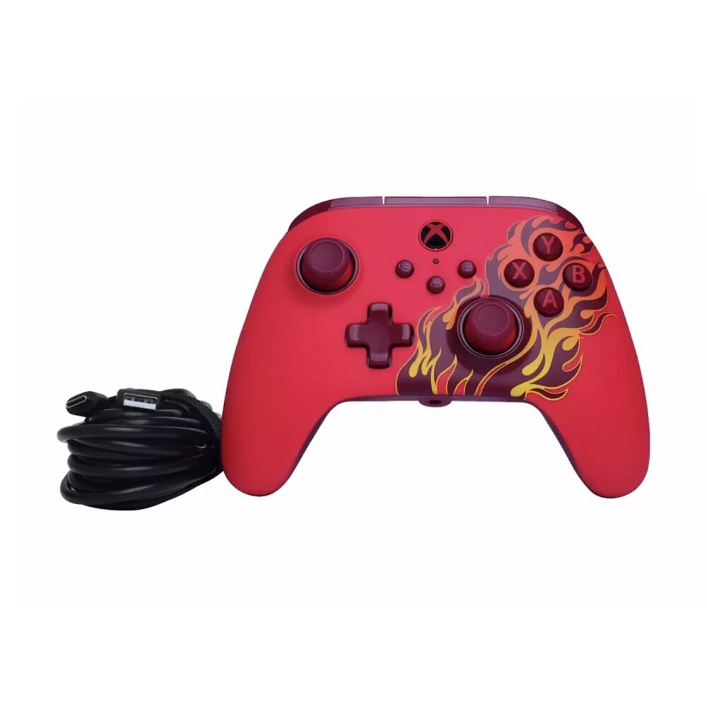 PowerA Xbox Series XS Advantage Wired Controller Red Blaze Design 3.5mm Jack