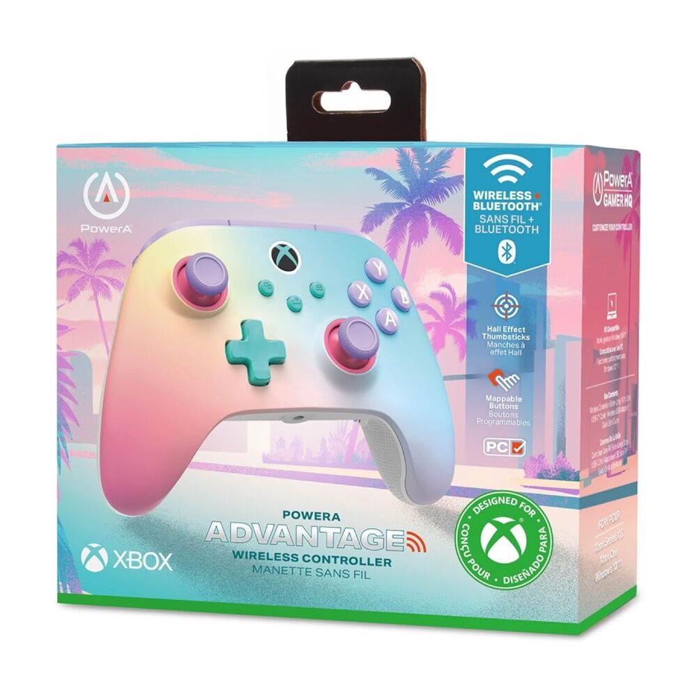 PowerA Xbox Series XS Wireless Advantage Controller Beach Vibes Design Bluetooth