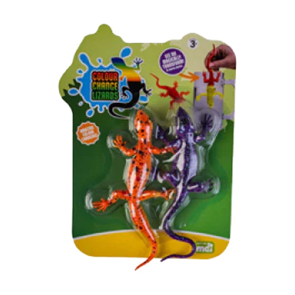 6x 2pc MDI Colour Changing Lizards Sensory Kids Fidget Toys 3Y+ Assorted