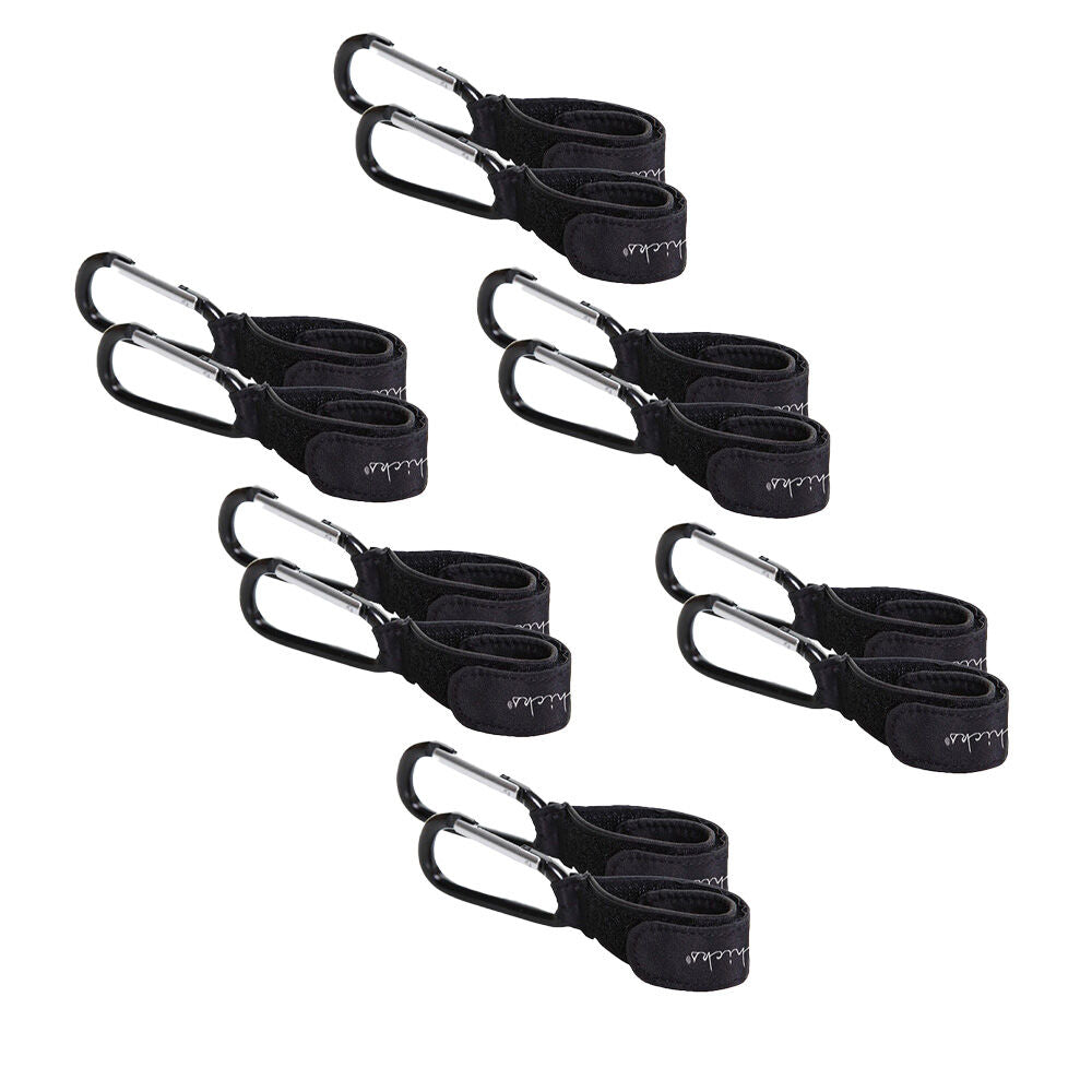 6x 2pc Little Chicks Baby/Kids Pram Stroller Clip w/ Easy Fit Strap & Carabiner