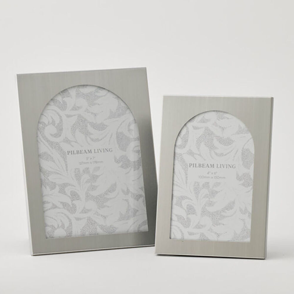 2PK Pilbeam Living Agni 5x7" Photo Frame Standing Tabletop Decor Silver 20cm