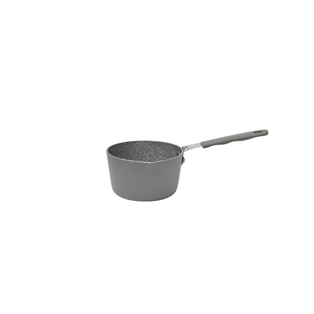 2PK Classica Mini Milk Pot Round Non-Stick Sauce Pan 12 cm Grey
