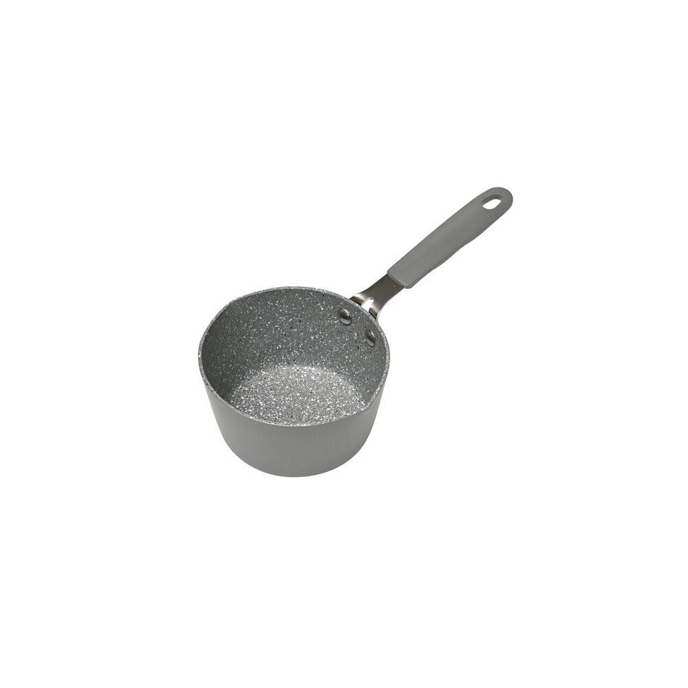 2PK Classica Mini Milk Pot Round Non-Stick Sauce Pan 12 cm Grey