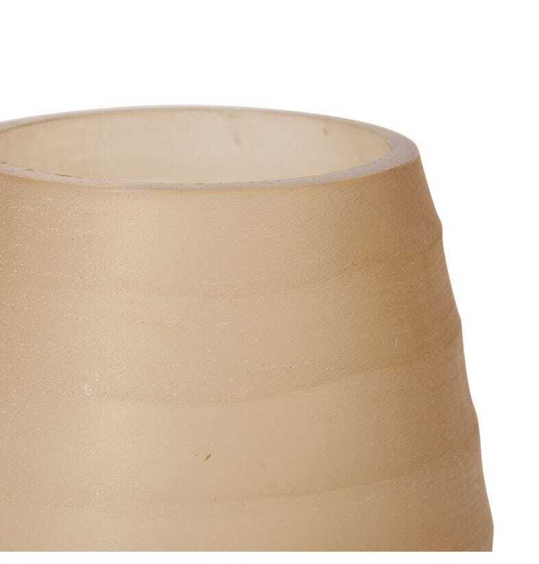 E Style Lawrence 11cm Glass Tealight Candle Holder - Sand