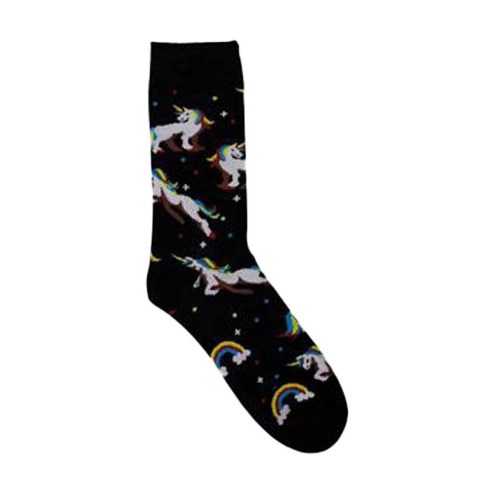 6PK Sock Wave Fun Colourful Pattern Crew Length Socks Mix B One Size Assorted