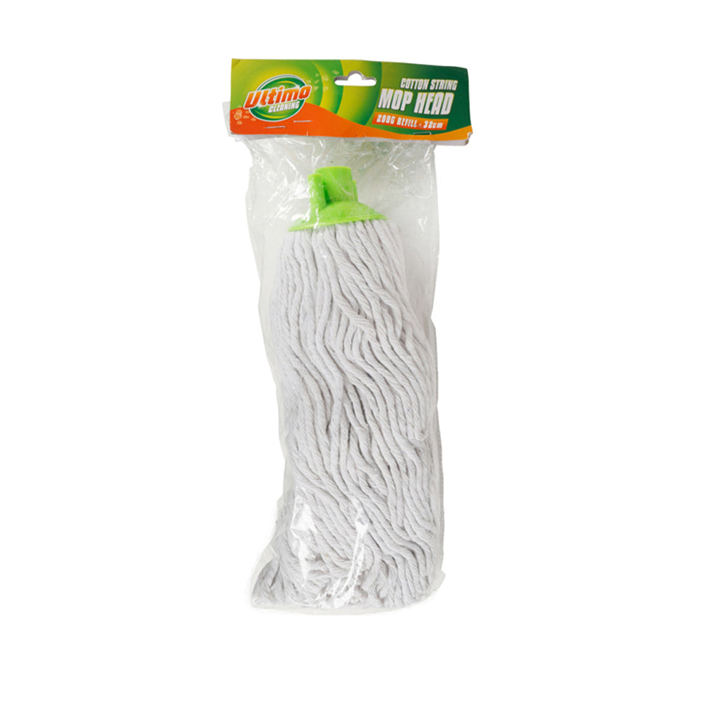 8PK Ultimo Chenille Mop Extendable Green & Grey 10x29cm