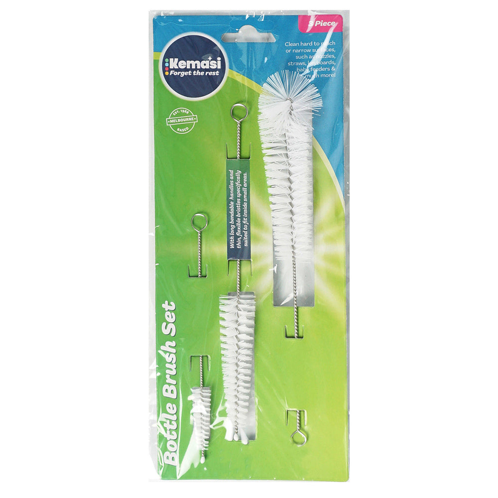 12PK kemasi Baby/Infant Bottle Brush Set Home Kitchen Cleaning