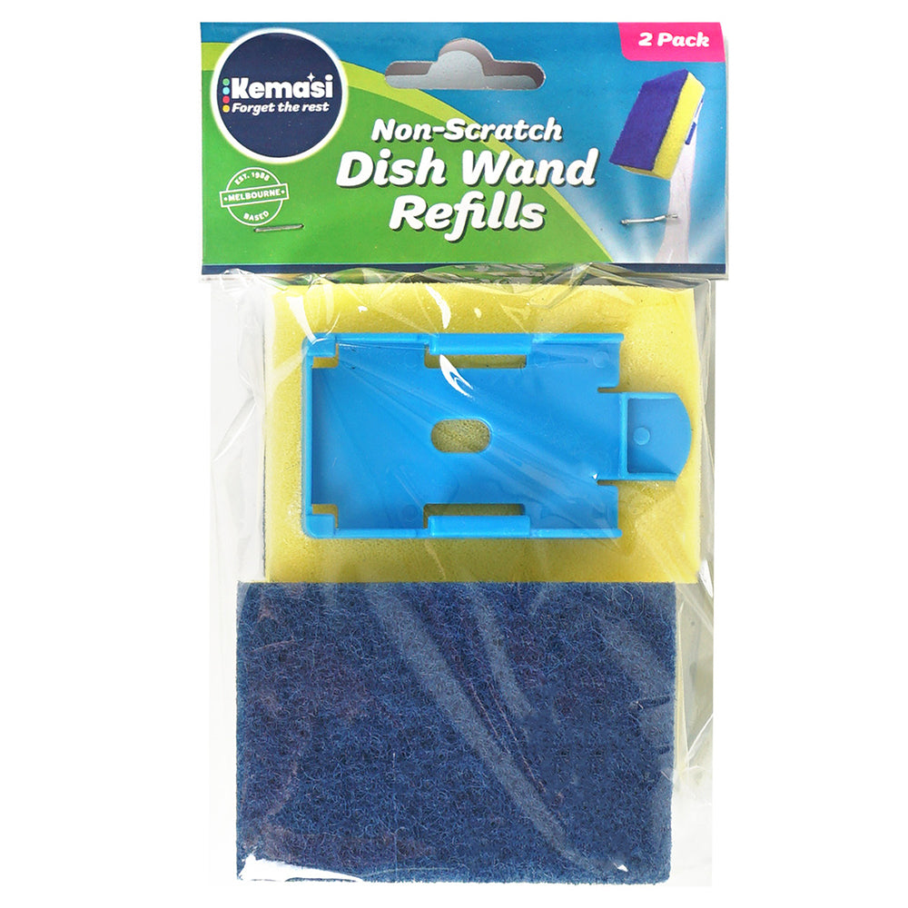 12PK kemasi Non Scratch Dish Wand Refills Home Cleaning