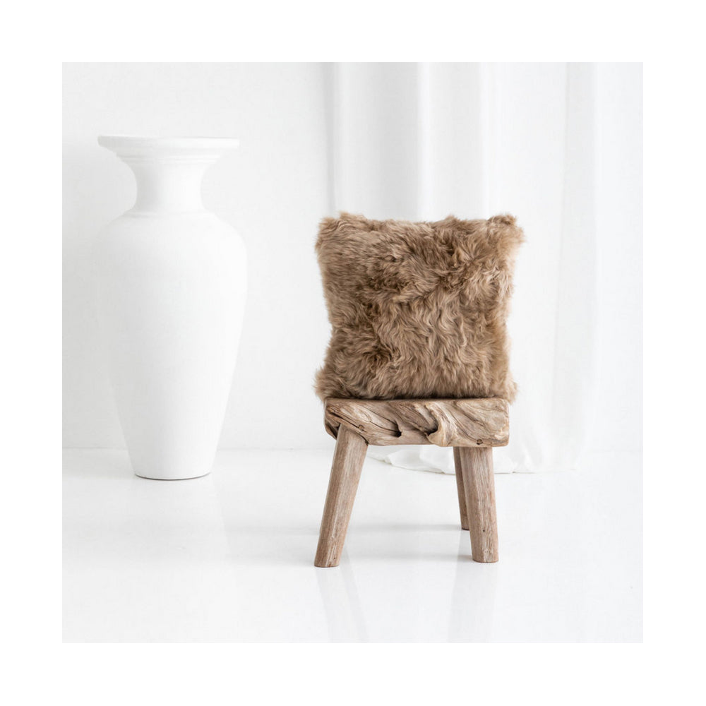 Huxford Grove The Gulgong Sheepskin Cushion Square 50cm - Butterscotch