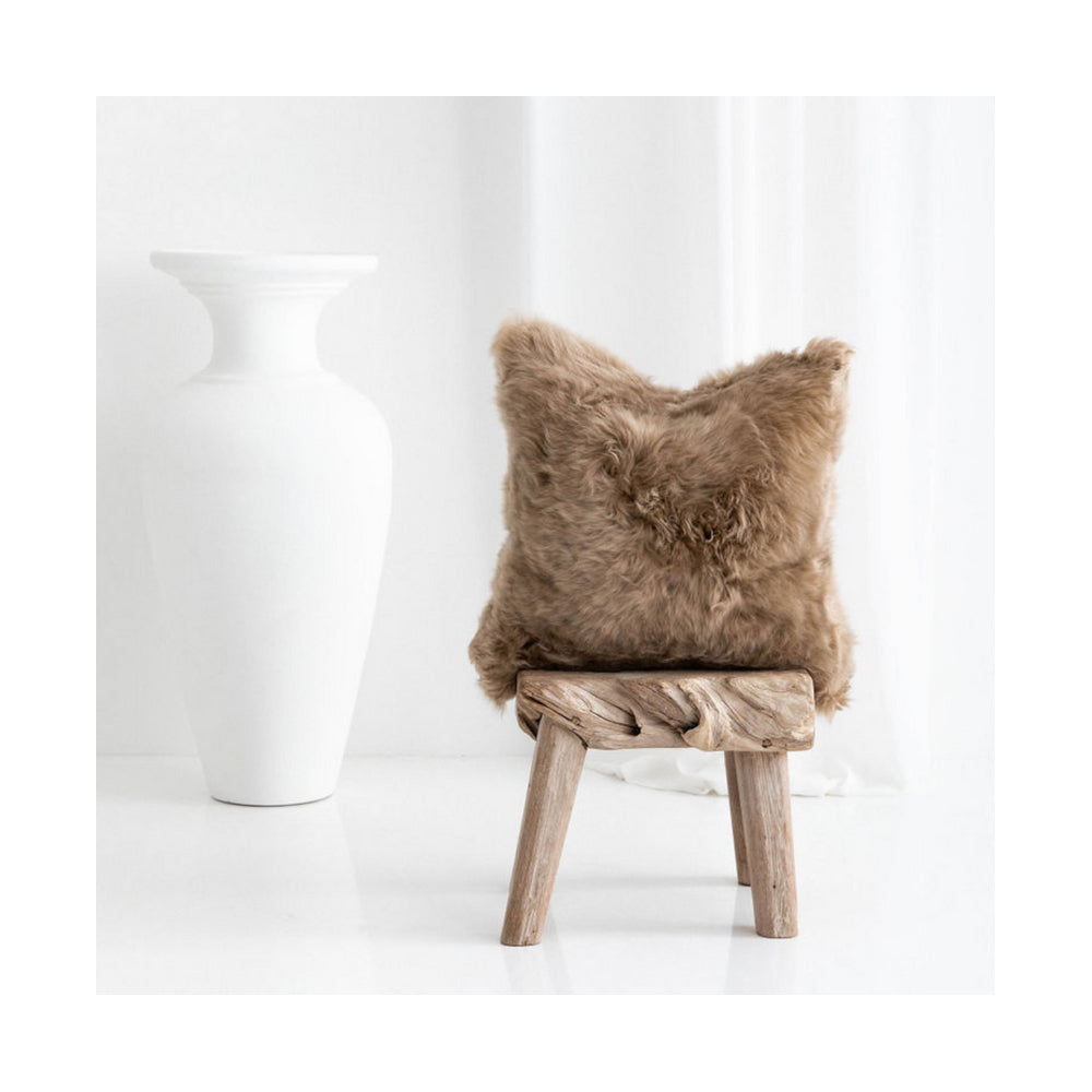 Huxford Grove The Gulgong Sheepskin Cushion Square 50cm - Butterscotch