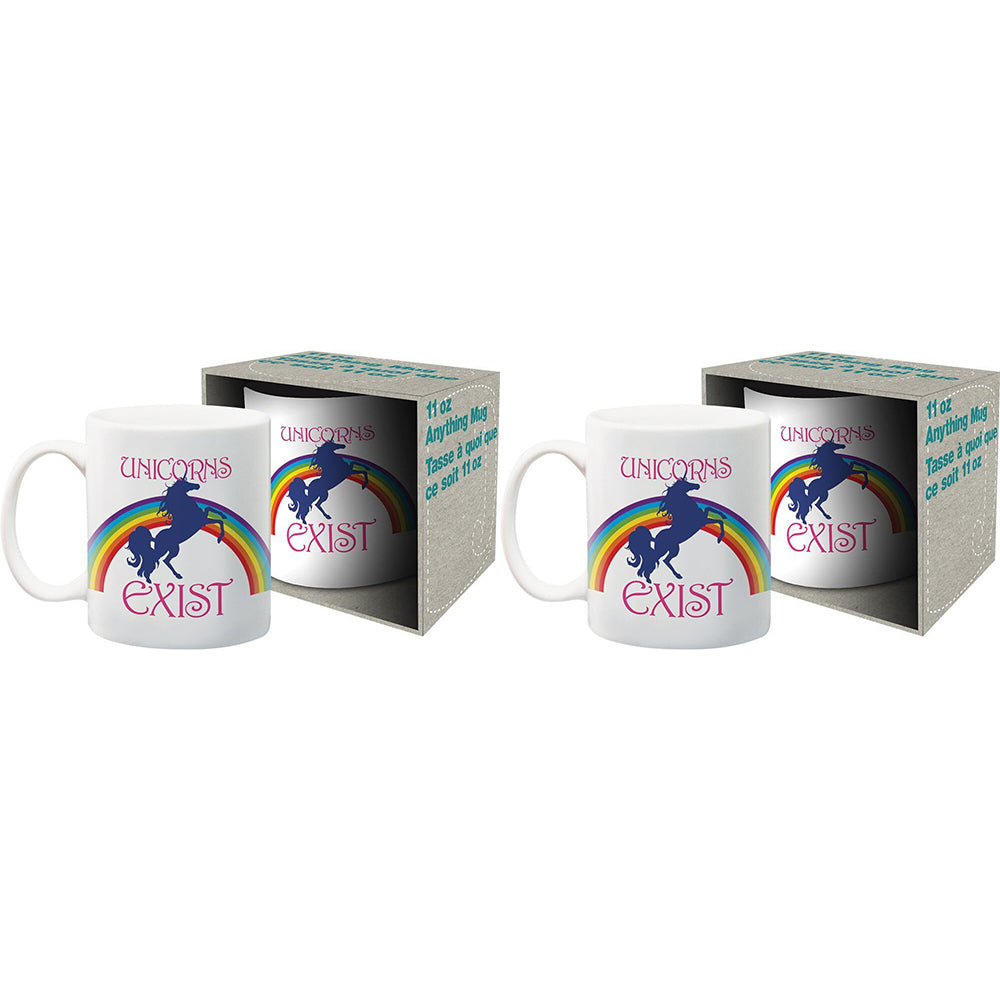 2PK Aquarius Unicorns Exist Ceramic Mug w/ Handle 325ml