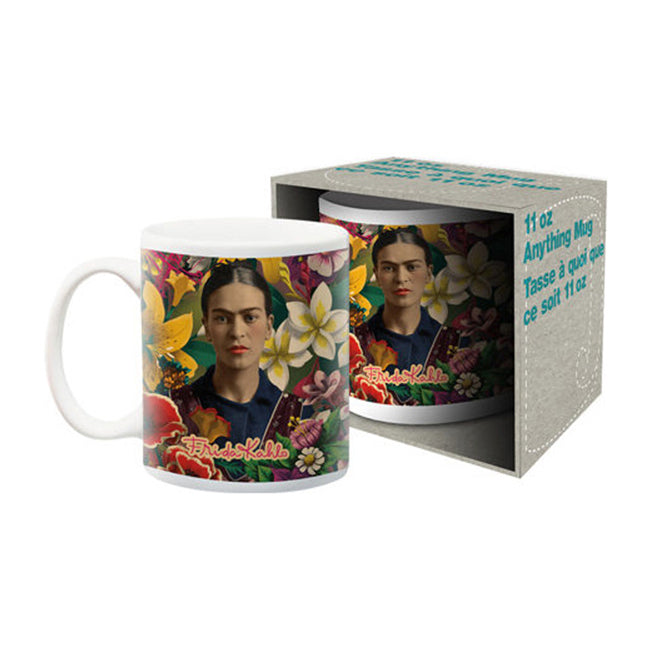 2PK Aquarius 10.5cm Ceramic Frida Kahlo Floral Drinking Mug w/ Handle