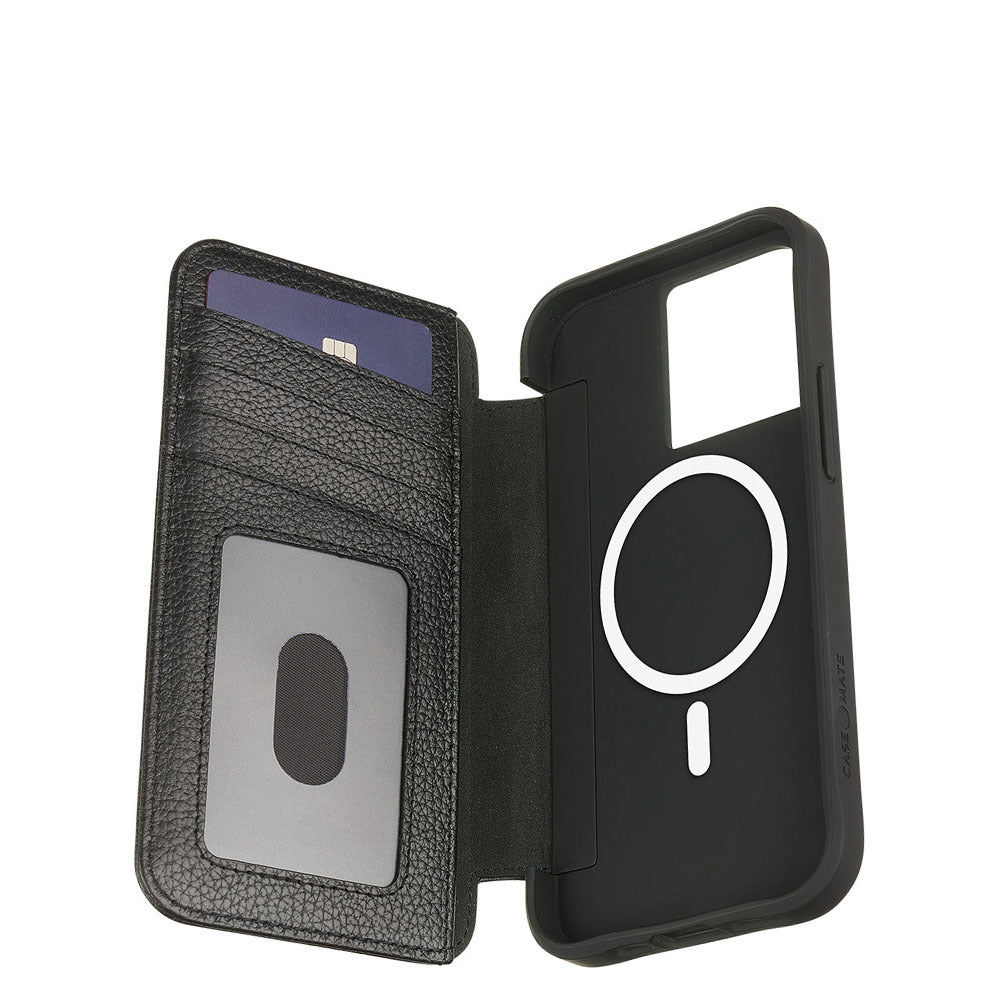 Case-MateWallet Folio Case MagSafe For Apple iPhone 15 - Black