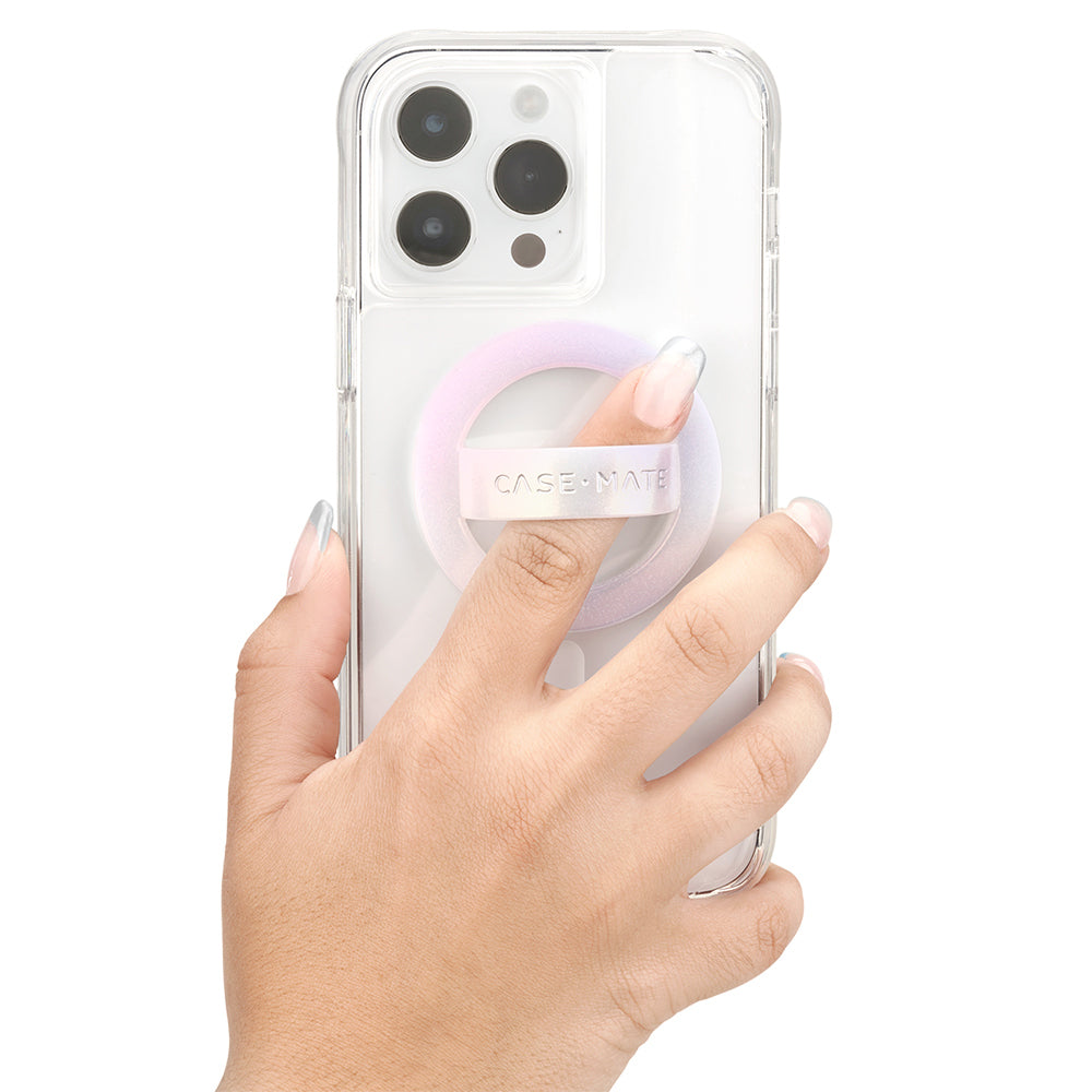Case-Mate MagSafe Ring Magnetic Loop Grip For iPhone 14 - Soap Bubble