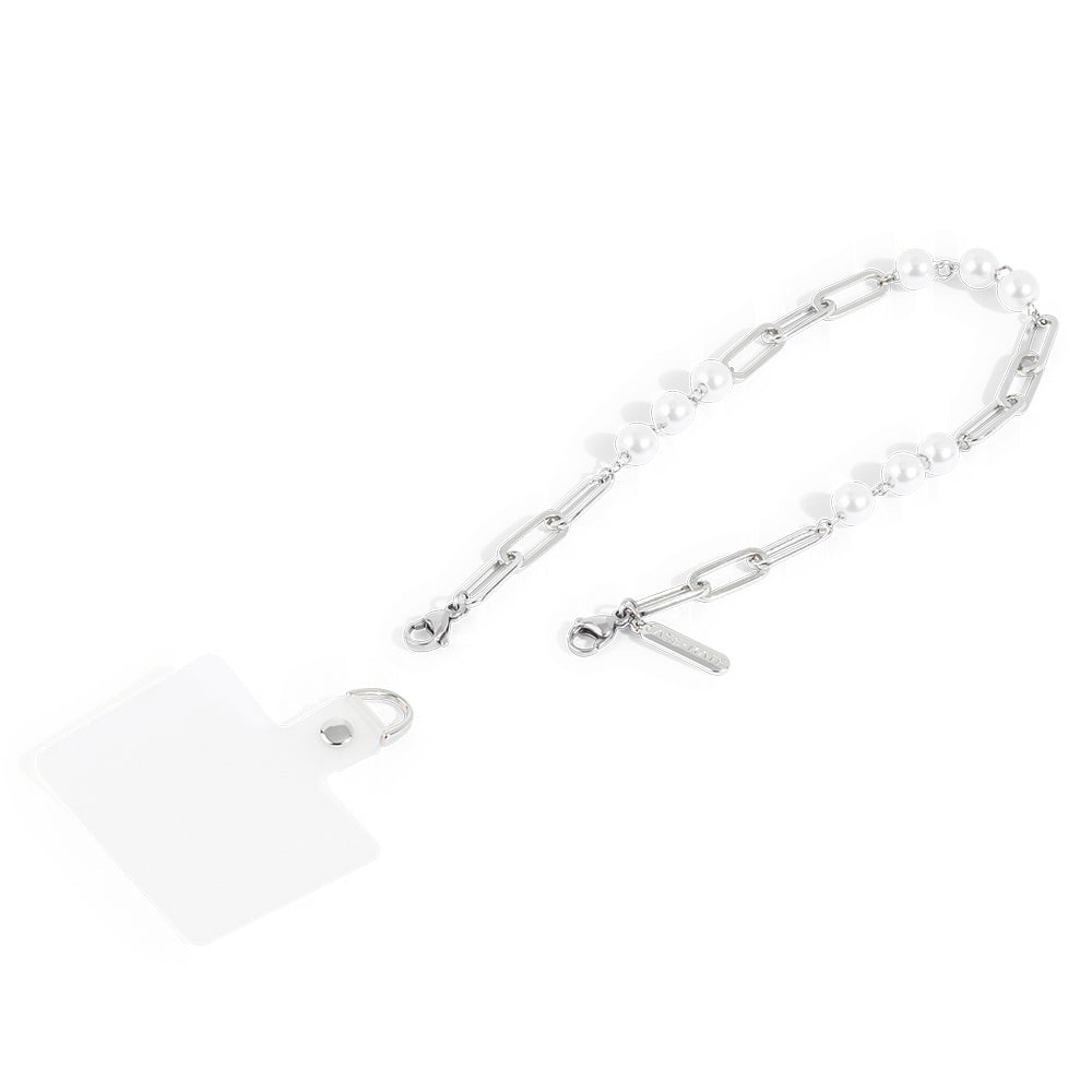 Case-Mate Link Chain Phone Wristlet - Silver Pearl