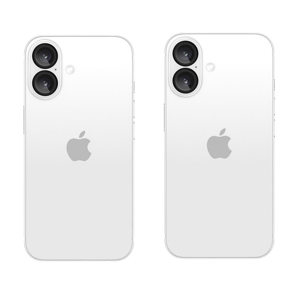 2PK Case-Mate Aluminium Ring Lens Protector For Apple iPhone 16 Plus Black