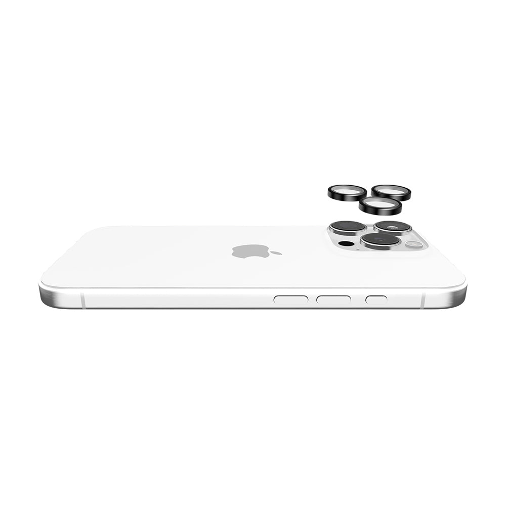 2PK Case-Mate Aluminum Ring Lens Protector For iPhone 16 Pro/Pro Max Black