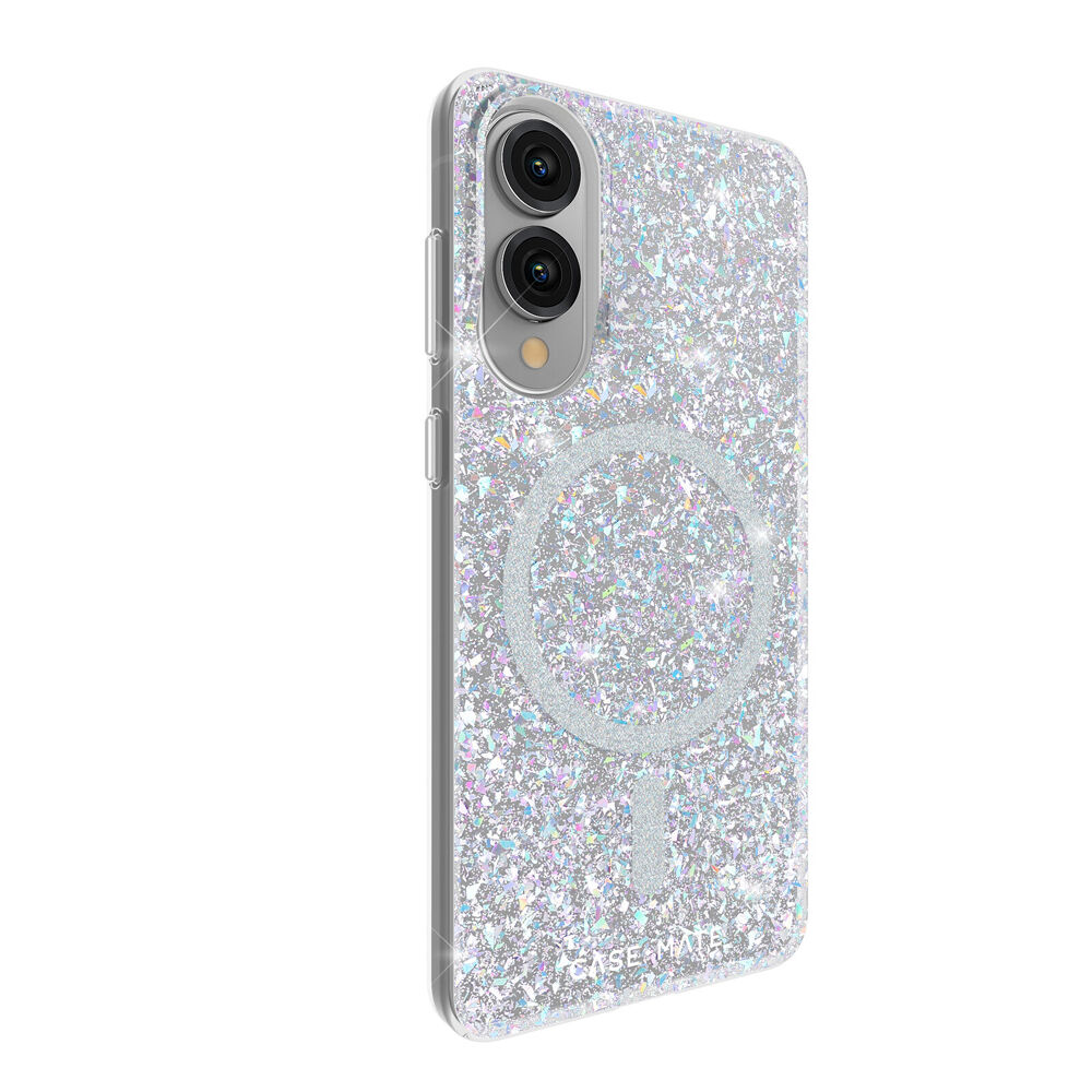 Case-Mate Twinkle Case W/Magnet for Samsung Galaxy S25 Edge Silver Disco