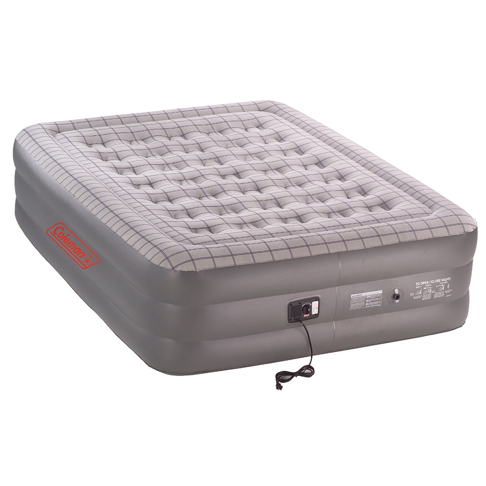 Coleman Queen Size Camping Airbed Quickbed Double High w/ Pump