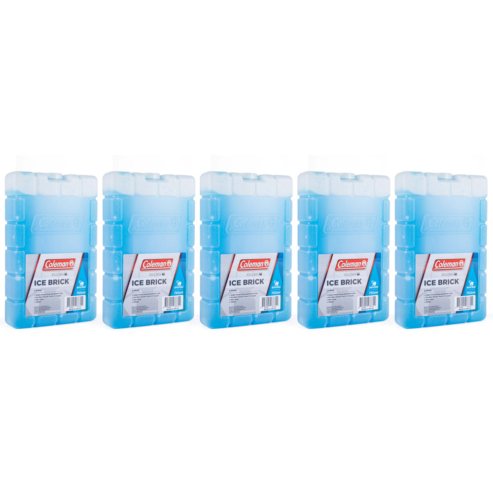 5PK Coleman Ice Brick Large Outdoor Camping Equipment Blue