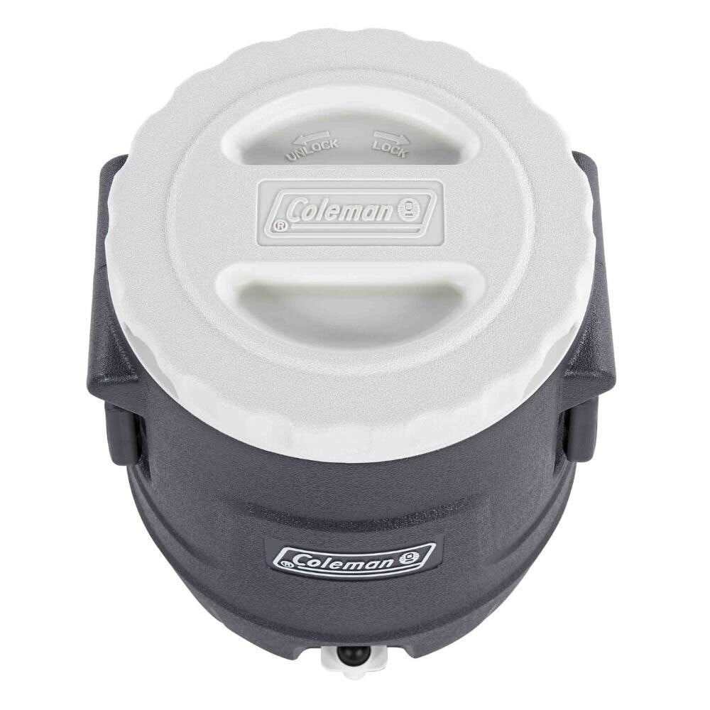 Coleman Plastic Cooler Keg Grey Outdoor Camping Equipment 10L Black/Grey