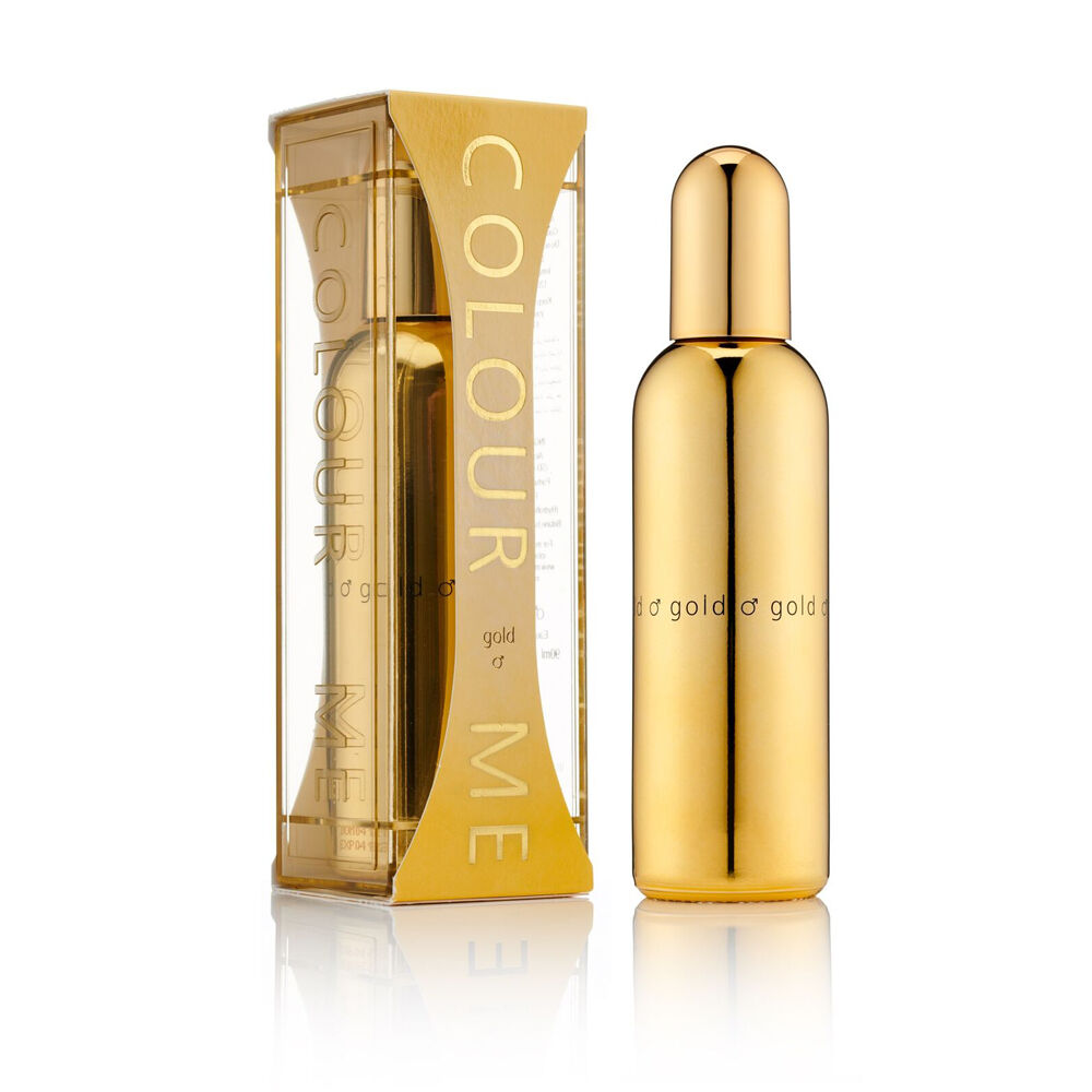 2PK Colour Me Homme Gold EDP Eau De Parfum Fragrance Perfume Spray For Men 90ml