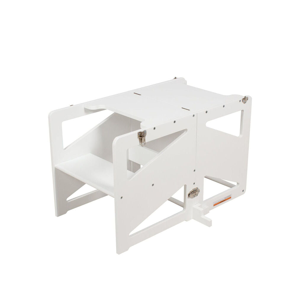 Childcare 2-in-1 Convertible Learning Tower and Desk 18M+ White