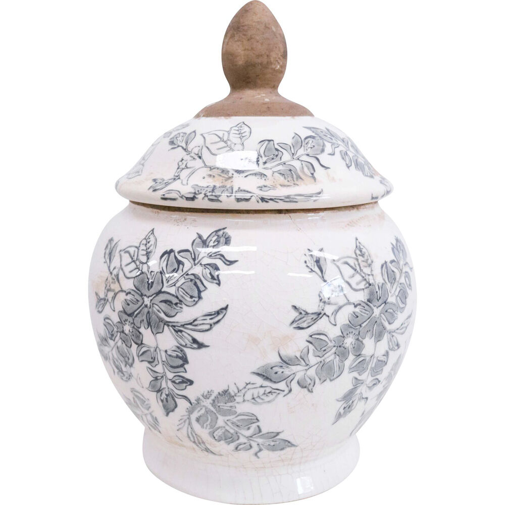 LVD Ceramic Ginger Jar Home/Garden Decor 26cm Florence