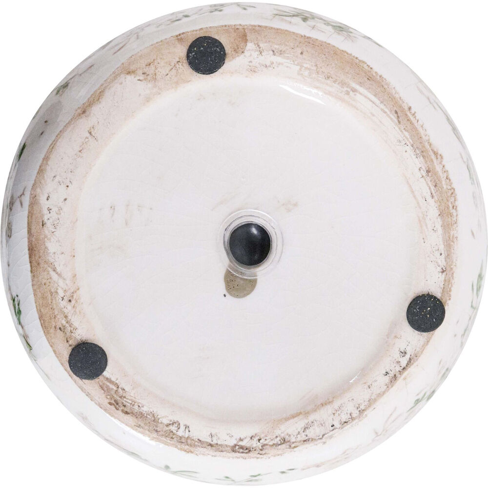 LVD Ceramic Low Planter Home/Garden Decor 21cm Evergreen