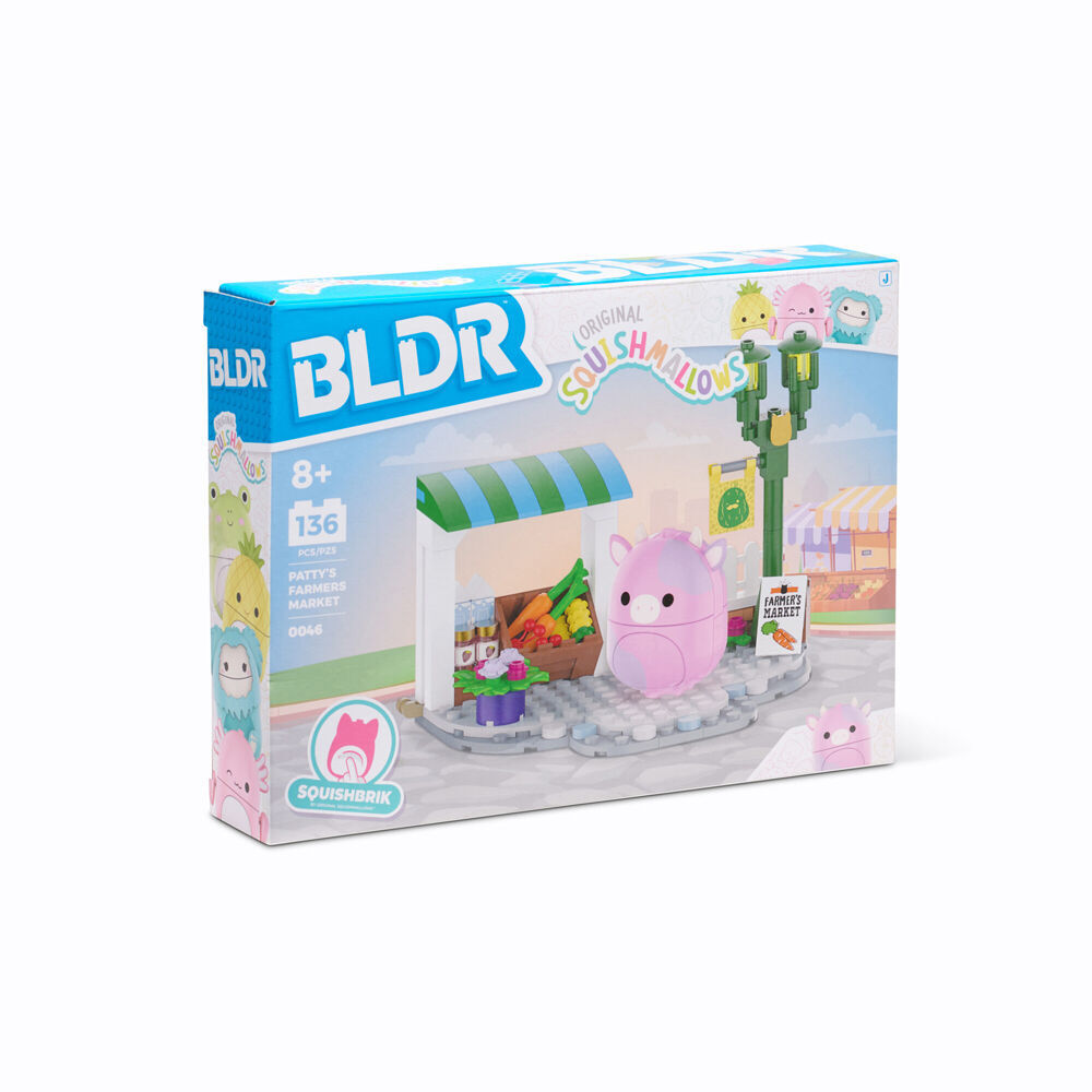 2PK BLDR Squishmallows Small Building Blocks Kids Toy Playset 8y+ Assorted