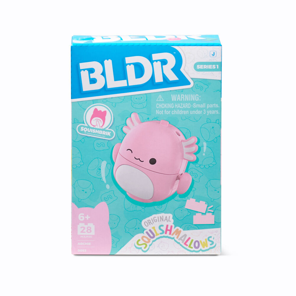 6PK BLDR 2 Inch Squishmallows Buildable Charcter Collectable Kids Toy 6y+ Assorted