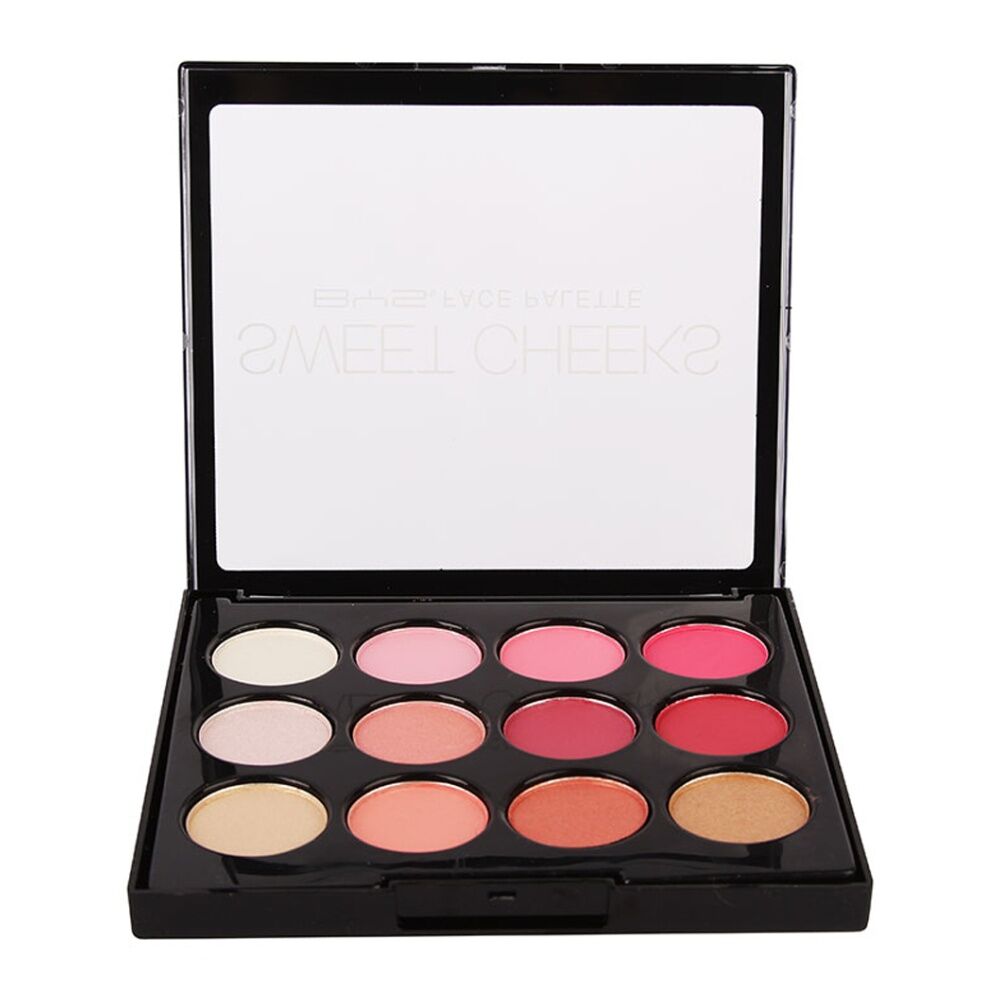 BYS Sweet Cheeks Face Palette Makeup 12 Shades 1.8g