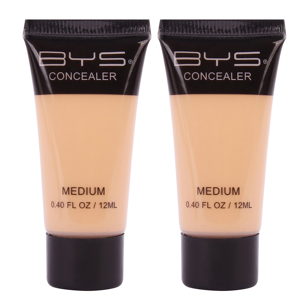 2PK BYS Concealer Tube Makeup Medium 12ml