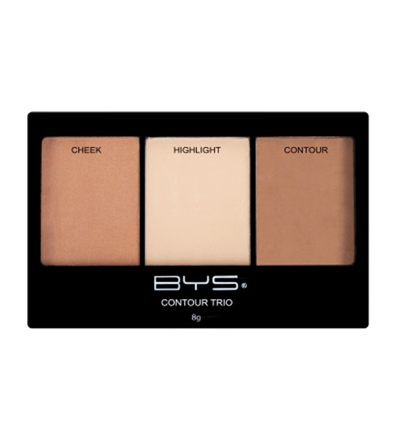 BYS Contour 8g Palette Trio Sassy Face/Cheek Makeup