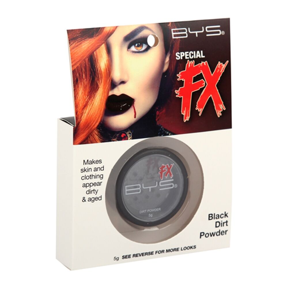 BYS Special FX Dirt Powder Costume Makeup Black 5g