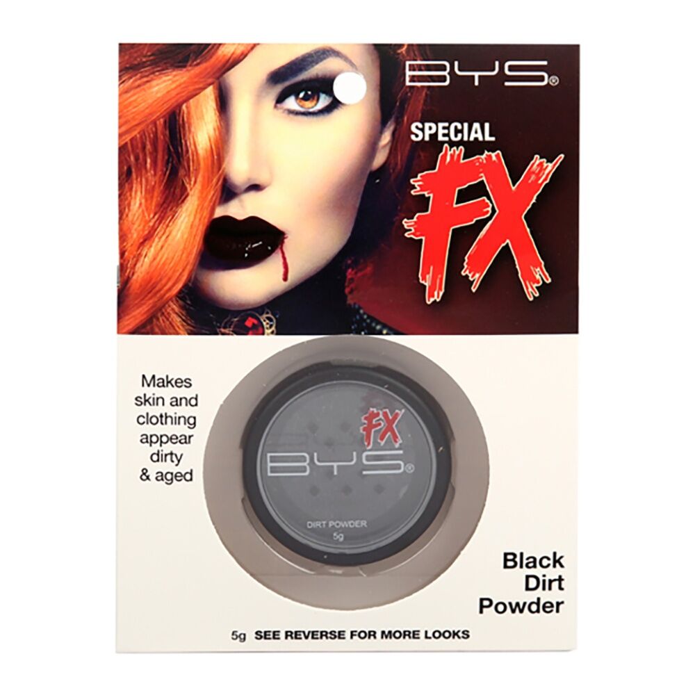 BYS Special FX Dirt Powder Costume Makeup Black 5g