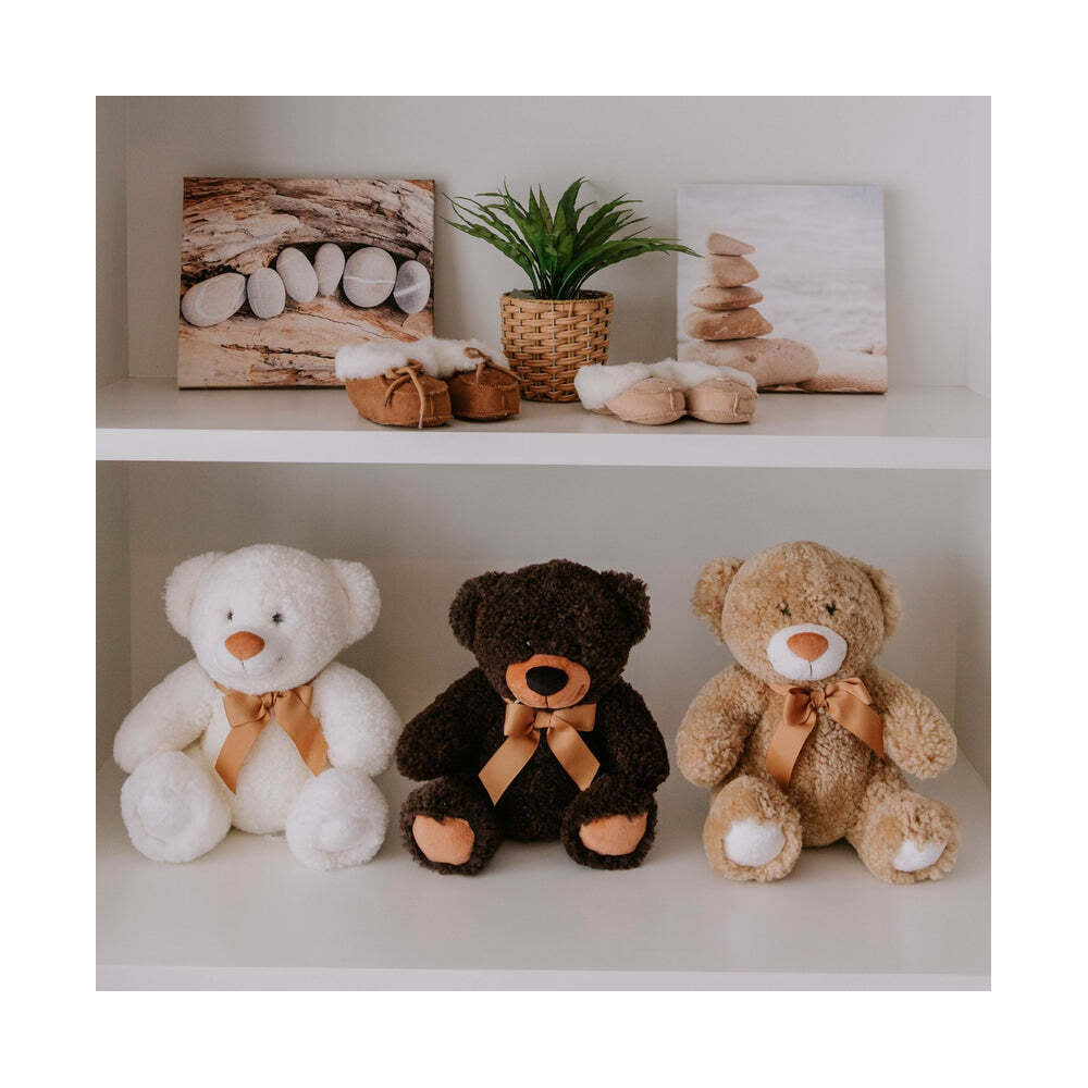Huxford Grove Shorn Oscar Teddy Bear Kids Soft Toy 30cm - Honey