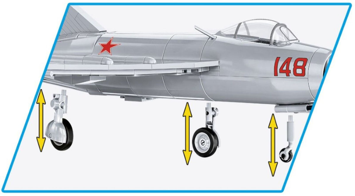 504pc Korean War MIG-15 N.Code Fagot Building Toy Kit