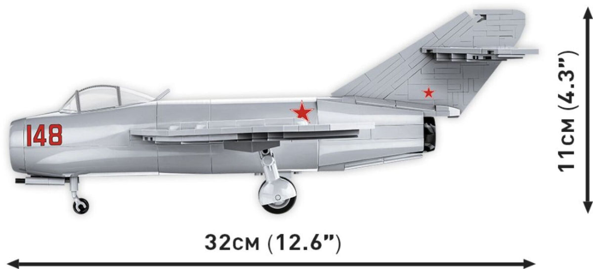 504pc Korean War MIG-15 N.Code Fagot Building Toy Kit