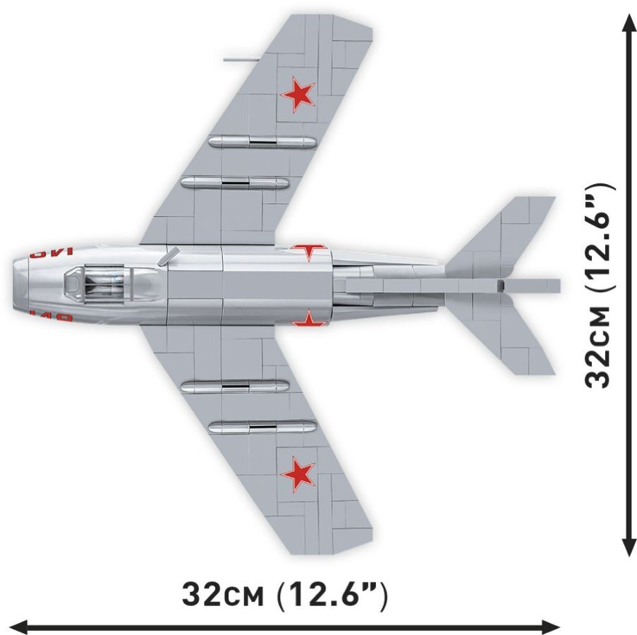 504pc Korean War MIG-15 N.Code Fagot Building Toy Kit